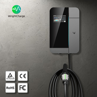 Nuevo Cargador Inteligente de Pared para Vehículos Eléctricos de 11kW para Hogares en EE. UU., Tipo 1/Tipo 2/GBT/NACS J1772, Certificado por UL, con WiFi y RFID, para Carga en Garaje, GB WrightCharge