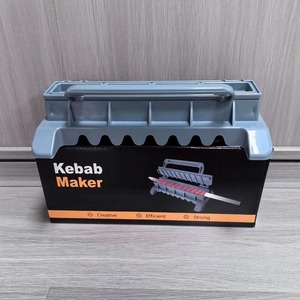Prensa de plástico para hacer kebabs, molde de pincho de barbacoa Manual para kebabs de carne caseros, <span class=keywords><strong>Shawarma</strong></span> y herramienta de fabricación de kebob fácil para asar - Product Image 4