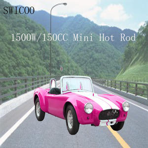 Mini Auto Eléctrico de <span class=keywords><strong>150cc</strong></span>, 4 Tiempos, Arranque Eléctrico, Mini Hot Rod Rojo, Azul y Negro - Product Image 4