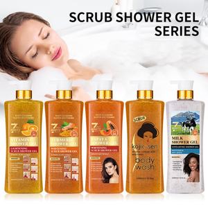 Gel de Ducha Exfoliante y Blanqueador Orgánico de 1000ml, Marca Privada, Limpieza Profunda, Venta al Por Mayor - Product Image 2