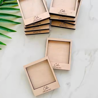 Marco de Fotos Creativo de Madera Ecológico con Múltiples Compartimentos y Imán para Refrigerador, Diseño Mini DIY Simple para Regalo