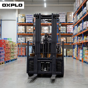 מלגזה דיזל <span class=keywords><strong>3</strong></span> טון בעלת קיבולת גדולה, מנוע קאמינס, מזלג 500 מ\\\"מ לאתר בנייה - Product Image 3