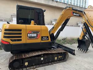 รถขุดขนาดเล็กมือสอง Sany SY60C ประหยัดน้ำมัน ระบบไฮดรอลิกแบบตรวจจับแรงกดที่มั่นคง  รองรับน้ำหนักได้ดี  พร้อมรางตีนตะขาบที่ทนทานต่อการสึกหรอ - Product Image 2