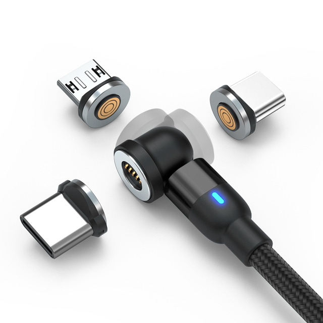 Free Shipping Wholesale 3 in 1 Connectors Magnetic Usb Cable Charging Cable for Smartphones Accessories USB C Cables