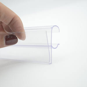 PVC plastica porta prezzi prezzo porta etichetta plastica striscia di plastica dello scaffale del supermercato - Product Image 4