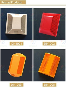 Trafik araba kedi gözler beyaz/sarı/kırmızı reflektör kedi gözler yol damızlık plastik kırmızı kedi göz - Product Image 5