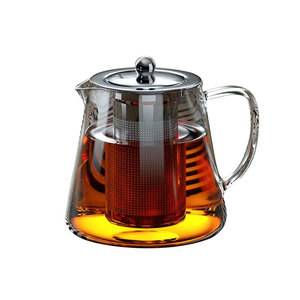 Glass Teapot Tea Set Thickened Heat Resistant With Lid For Brewing Flower Tea Household Use - Product Image 3