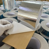 Ruban adhésif flexible en aluminium renforcé FSK pour systèmes de ventilation CVC, usage hospitalier et scolaire