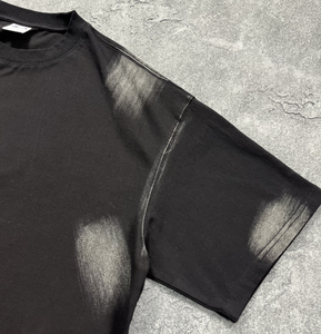 T-shirt pour homme 100% coton, version lourde 230g, motif graffiti 100% coton, coupe ample, style de rue - Product Image 3