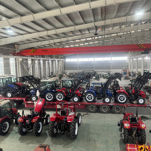 Tracteur à roues avec chargeur, 32 CV, attelage arrière et haute traction pour la culture des sols et les travaux lourds, pneus pleins - Product Image 2