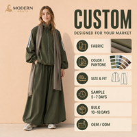 Ensemble de vêtements de sport décontractés en deux pièces, veste zippée, pantalon large, tenue de sport à rayures contrastées, OEM ODM