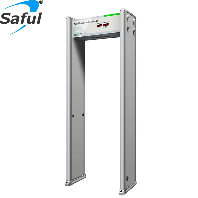 Inspection de sécurité de marque Saful 12 zones de défense marcher à travers le détecteur de métaux de cadre de porte pour le détecteur de métaux d'arche d'aéroport