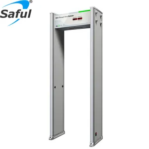 Ispezione di sicurezza del marchio Saful 12 zone di difesa camminano attraverso il Metal Detector del telaio della porta per il Metal Detector dell'arco dell'aeroporto