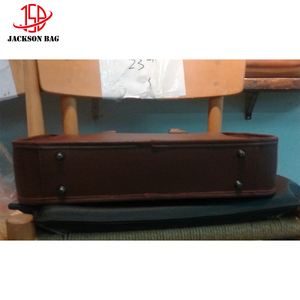 Cowhide के असली लेदर पूर्ण-अनाज सब्जी Tanned नरम और सुरुचिपूर्ण हाथ-महसूस अटैची टिकाऊ कपास अस्तर कार्यालय बैग - Product Image 3