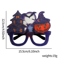 Nouvelles lunettes d'Halloween pour enfants et adultes. Cadre décoratif de dessin animé d'araignée pour la fête d'Halloween.