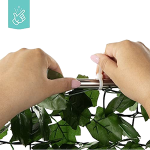 Rollo de pared de plástico de polietileno con certificación UV hecho a mano, valla de cobertura de césped <span class=keywords><strong>artificial</strong></span> de hoja verde para ocasiones artesanales de balcón - Product Image 3