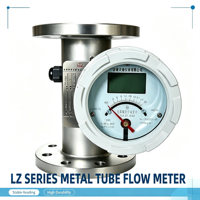 Rotameter Tabung Logam Seri LZ Anti Ledakan Bersertifikasi CE, Bahan Stainless Steel Ringkas, Flens OEM, Akurasi Tinggi untuk Aliran Cair/Gas/Udara, IP65