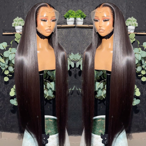 Parrucche Lisce Frontali in Pizzo Trasparente HD 13x4 con <span class=keywords><strong>Capelli</strong></span> Veri Remy Brasiliani Pre-Pizzicati, all'Ingrosso dalla Fabbrica, con <span class=keywords><strong>Capelli</strong></span> Grezzi Vietnamiti - Product Image 2