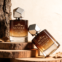 Nouveauté - Flacon de parfum noir de 50 ml, flacon de parfum en verre cylindrique de 30 ml, coffret cadeau de parfum de 100 ml, flacons vides avec emballage