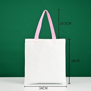 Sac fourre-tout en toile de coton léger et fin, sac de courses réutilisable vierge en gros pour cadeaux DIY, activités et promotions - Product Image 6