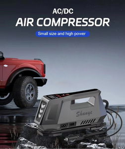 Bomba de neumáticos de coche de 12V CC y compresor de aire portátil de 110V CA-inflador multiusos para colchones de aire, luz de emergencia LED incluida - Product Image 3