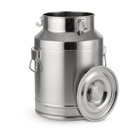 Baril de lait pour maison et restaurant avec joint hermétique et casier, seau en acier inoxydable pour soupe et marmites, réservoir de lait de transport