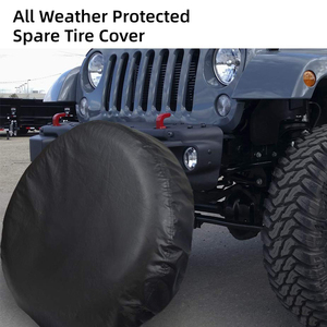 BEELAND Noir 32 "Durable Étanche <span class=keywords><strong>Auto</strong></span> <span class=keywords><strong>Pneu</strong></span> De Secours Couverture Universel Fit Remorque, RV, SUV, Camion - Product Image 6