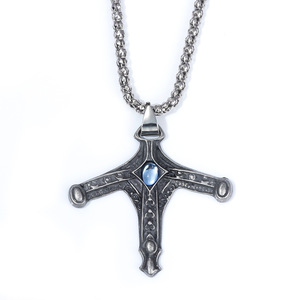 สร้อยคอจี้โลหะ <span class=keywords><strong>Bloodborne</strong></span> 2 สำหรับคอสเพลย์ พร้อมสายโซ่ ของสะสมจากเกม เหมาะสำหรับเป็นของขวัญ - Product Image 1