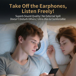 TKT Haut-parleur sans fil sous la coussinette, Disques sonores créatifs, Dispositif audio de <span class=keywords><strong>bruit</strong></span> <span class=keywords><strong>blanc</strong></span> pour le sommeil, Son apaisant pour les dormeurs latéraux, Haut-parleur Bluetooth - Product Image 5