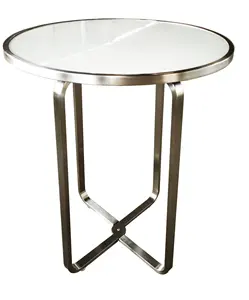 Vendita calda design 304 in acciaio inox tavolo da cocktail in vetro top tavolo da bar a led - Product Image 1