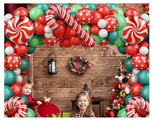 Archi per Festa di <span class=keywords><strong>Capodanno</strong></span>, Catena di Palloncini in Alluminio Croccante per Vigilia di Natale, Materiale in Lattice per Feste Natalizie - Product Image 5