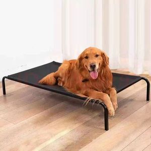 Lit pour animaux de compagnie facile à assembler, lit pour chien avec cadre en acier, tapis amovible et lavable, tissu en maille pour toutes les saisons - Product Image 5