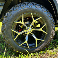 Voiturette de golf électrique d'usine 4 6 places voiture de golf tout-terrain rue 72V batterie au lithium ATV