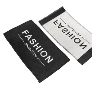 कस्टम उच्च घनत्व कपड़े बुना लेबल परिधान लेबल परिधान जूते बैग सूटकेस सामान जूते फैशन स्थायी - Product Image 1