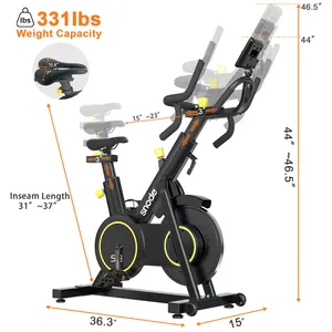 Snode S9 상업 실내 사이클링 트레이너 바디 체육관 스포츠 피트니스 운동 회전 자전거 판매