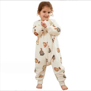 Bebek pijama giymek özelleştirilebilir yenidoğan bebek tulum fermuar giysi bebek Sleepsuit