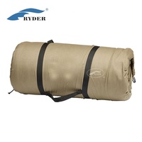 Sac de couchage en toile à carreaux pour temps froid, sac de couchage carré épais avec oreiller intégré