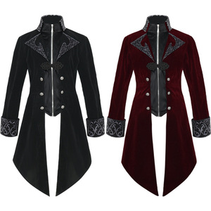 Chaqueta de Disfraz de Vampiro Gótico Steampunk para <span class=keywords><strong>Hombre</strong></span>, de Poliéster, para Halloween, TV y Cine, Tallas S-5XL - Product Image 2