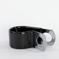 Collier de serrage en P doublé de caoutchouc EPDM, attelle de fixation pour câbles et tuyaux en acier inoxydable 304