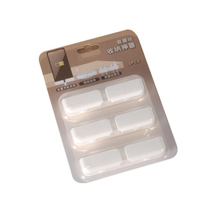 Cable Clips Data Cable Organizer Wall Mounted Storage Clips For Office Desk Cable Management White Translucent Black 3 Pack - Product Image 5