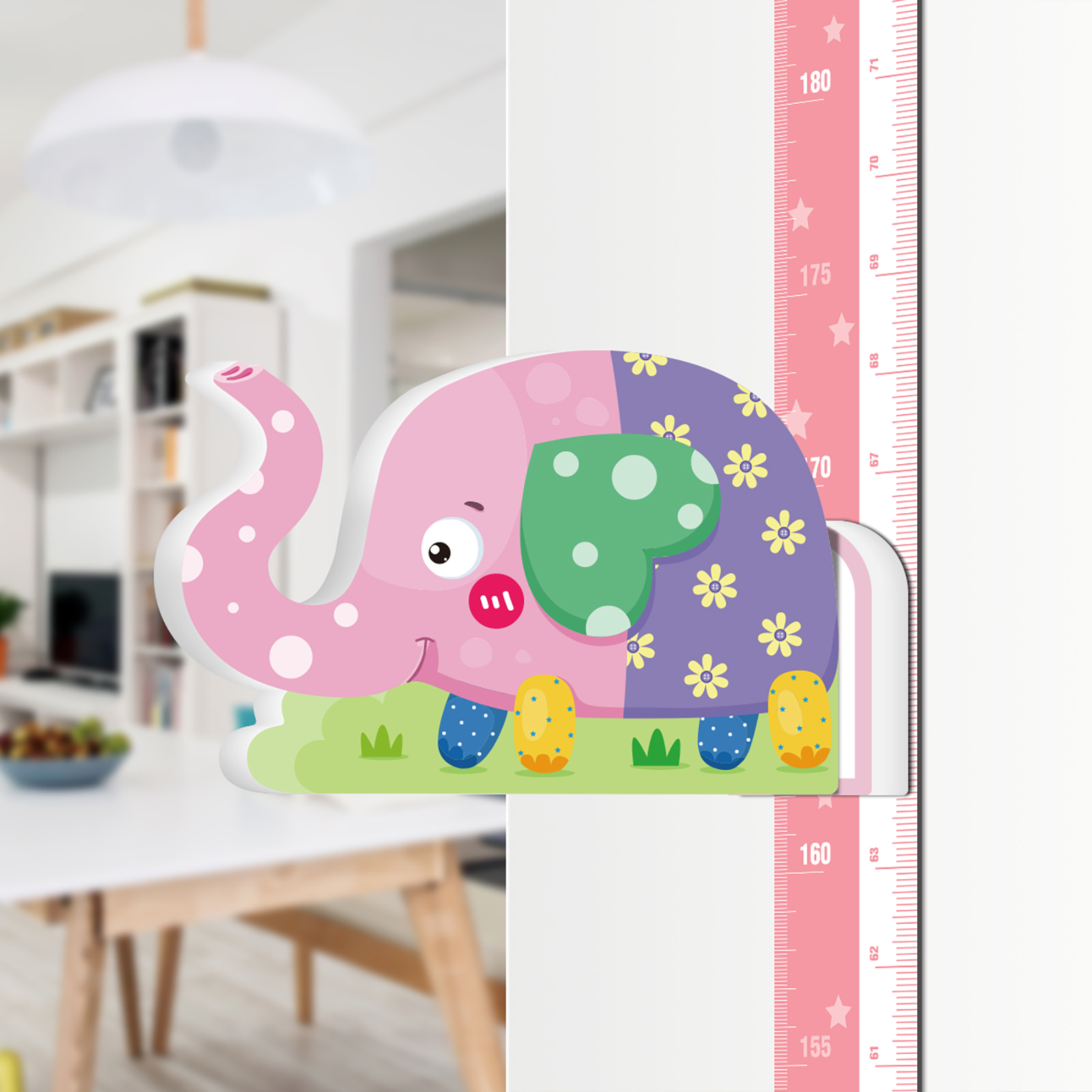 Customize Gift 3D Wall Sticker Baby Height Growth Chart Ruler Measurement for Kids Room Decor for Maternal and Child Industry