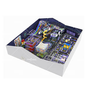 Dream Catch Custom 1000 Sqm Comercial Gran Aventura Deporte Trampolín Park Soft Play Kids Indoor Playground con grandes toboganes - Product Image 1