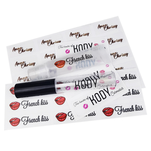 Pegatinas Transparentes <span class=keywords><strong>de</strong></span> PET Adhesivas e Impermeables Personalizadas con Impresión a Medida para Brillo Labial, Paleta <span class=keywords><strong>de</strong></span> Rubor, Tubos <span class=keywords><strong>de</strong></span> Sérum para <span class=keywords><strong>Pestañas</strong></span>, Maquillaje y Belleza - Product Image 1