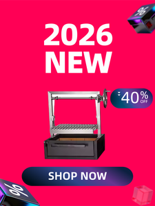 <span class=keywords><strong>Barbecue</strong></span> portable pliable de luxe en acier inoxydable commercial, revêtement en poudre de <span class=keywords><strong>charbon</strong></span> de bois, sans fumée, sécurité de la flamme, pour la maison - Product Image 3