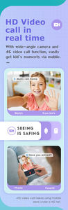 Kids Smart <b>Watch</b> C80 Video Call HD Camera Anti-lost GPS LBS Positioning Tracker 4G SIM Card Child Smartwatch - Product Image 6
