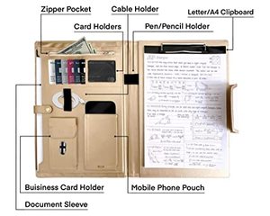 <span class=keywords><strong>Portafolio</strong></span> Profesional Personalizado para Mujer para Organizar Documentos y Tarjetas, Carpeta <span class=keywords><strong>Portafolio</strong></span> con Espacio para iPad o Tablet, <span class=keywords><strong>Portafolio</strong></span> para Mujer - Product Image 3