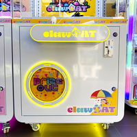Machine à griffes commerciale à coins arrondis avec bord sécurisé pour cadeaux et jouets, pour centre commercial, salle d'arcade et magasin de divertissement pour enfants