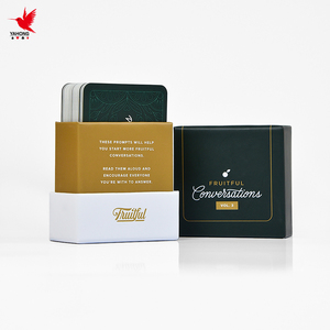 กล่องกระดาษบรรจุภัณฑ์แบบกำหนดเองสำหรับการ์ดเกม ผู้ผลิตชั้นนำ กระดาษอาร์ตพิมพ์ลายฟอยล์ทอง งานปาร์ตี้ โลโก้ ชุดการ์ด - Product Image 6