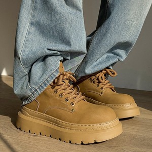 Men's <b>Winter</b> Fleece-lined <b>Boots</b> 2025 New Style Outdoor Anti-slip Thick-soled Heightening <b>Work</b> <b>Boots</b> - Product Image 2