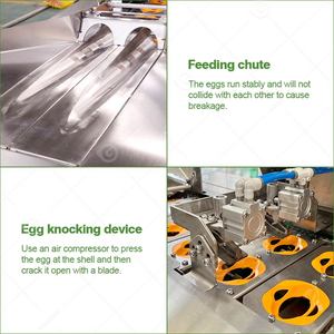 Automatic Electronic Engine-Driven High Efficiency <b>Egg</b> <b>Breaker</b> Separator with 5400pcs/h Capacity for Chicken Duck Goose <b>Eggs</b> - Product Image 4